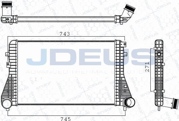 Jdeus M-830059A - Intercooler, hladnjak www.molydon.hr