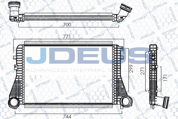 Jdeus M830053A - Intercooler, hladnjak www.molydon.hr