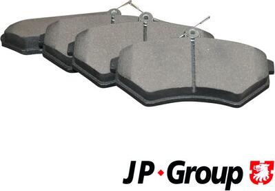 JP Group 1163601910 - Komplet Pločica, disk-kočnica www.molydon.hr