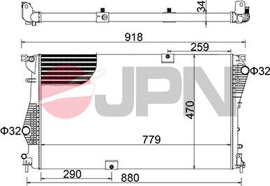 JPN 60C9047-JPN - Hladnjak, hladjenje motora www.molydon.hr