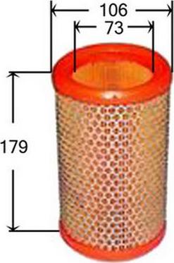 JS Asakashi A0109 - Filter za zrak www.molydon.hr