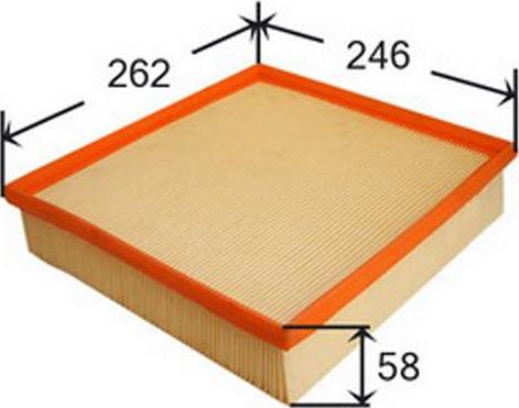 JS Asakashi A0256 - Filter za zrak www.molydon.hr