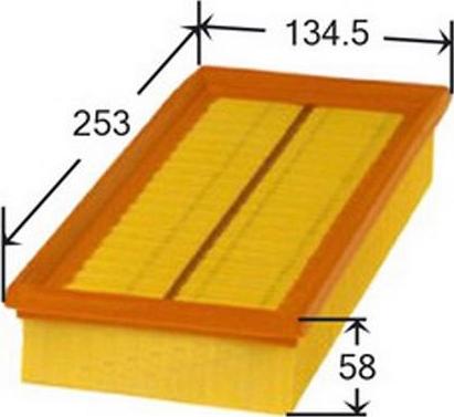 JS Asakashi A0229 - Filter za zrak www.molydon.hr