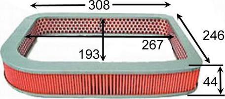 JS Asakashi A834J - Filter za zrak www.molydon.hr