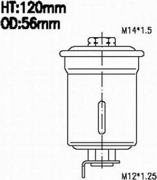 JS Asakashi FS6066 - Filter za gorivo www.molydon.hr