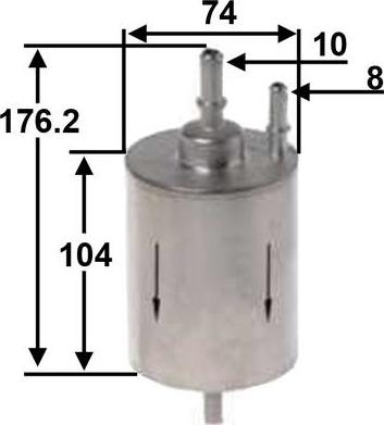 JS Asakashi FS0032 - Filter za gorivo www.molydon.hr