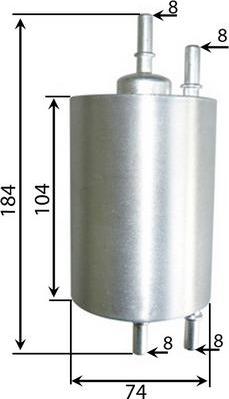 JS Asakashi FS0074 - Filter za gorivo www.molydon.hr