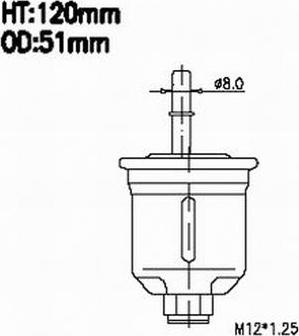 JS Asakashi FS3211 - Filter za gorivo www.molydon.hr