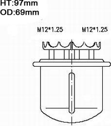 JS Asakashi FS7001U - Filter za gorivo www.molydon.hr