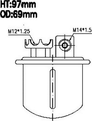 JS Asakashi FS7202U - Filter za gorivo www.molydon.hr