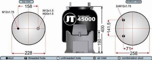 Juratek JAA45001 - Meh, pneumatski Ovjes www.molydon.hr