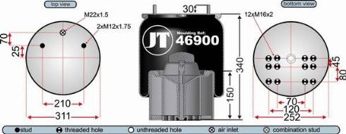 Juratek JAA46901 - Meh, pneumatski Ovjes www.molydon.hr