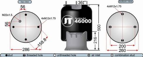 Juratek JAA46001 - Meh, pneumatski Ovjes www.molydon.hr