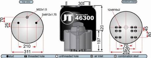 Juratek JAA46301E - Meh, pneumatski Ovjes www.molydon.hr