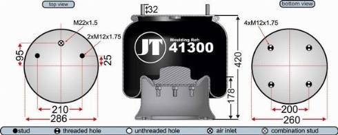 Juratek JAA41301 - Meh, pneumatski Ovjes www.molydon.hr