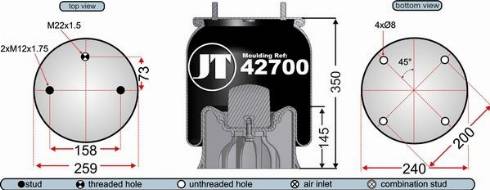 Juratek JAA42701 - Meh, pneumatski Ovjes www.molydon.hr