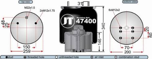 Juratek JAA47401E - Meh, pneumatski Ovjes www.molydon.hr