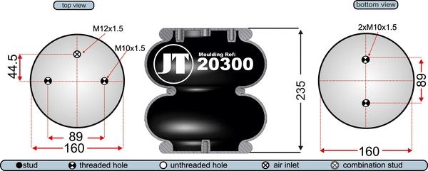 Juratek JAB20303E - Meh, pneumatski Ovjes www.molydon.hr