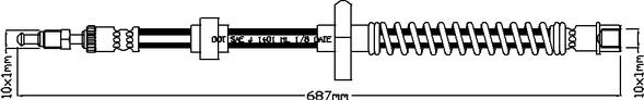 Juratek JBH1176R - Kočiono crijevo, lajtung www.molydon.hr