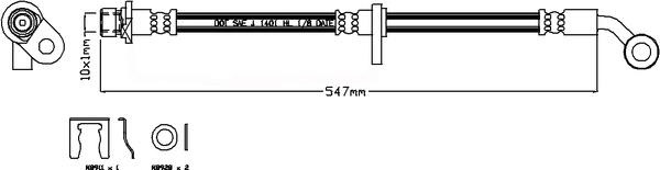 Juratek JBH1282R - Kočiono crijevo, lajtung www.molydon.hr