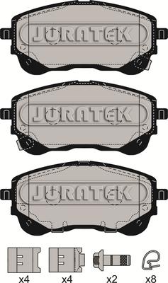 Juratek JCP4035 - Komplet Pločica, disk-kočnica www.molydon.hr