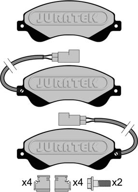 Juratek JCP117 - Komplet Pločica, disk-kočnica www.molydon.hr