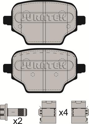 Juratek JCP8554 - Komplet Pločica, disk-kočnica www.molydon.hr