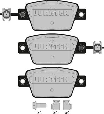 Juratek JCP8068 - Komplet Pločica, disk-kočnica www.molydon.hr