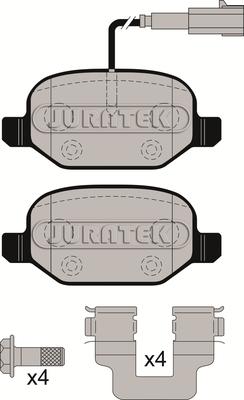 Juratek JCP8019 - Komplet Pločica, disk-kočnica www.molydon.hr