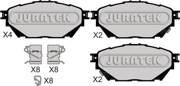 Juratek JCP8072 - Komplet Pločica, disk-kočnica www.molydon.hr