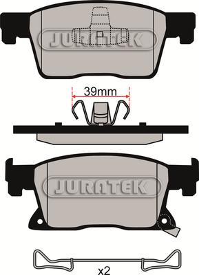 Juratek JCP8153 - Komplet Pločica, disk-kočnica www.molydon.hr