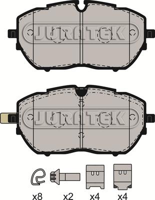 Juratek JCP8177 - Komplet Pločica, disk-kočnica www.molydon.hr