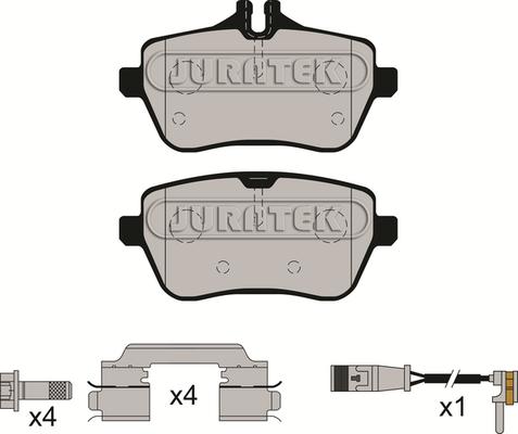 Juratek JCP8234 - Komplet Pločica, disk-kočnica www.molydon.hr