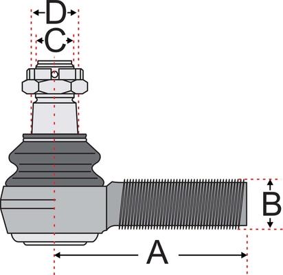 Juratek JSS2125A - Kraj spone, kuglasti zglob www.molydon.hr