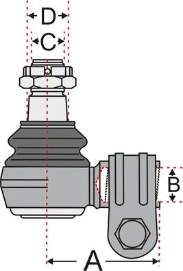 Juratek JSS2300A - Kraj spone, kuglasti zglob www.molydon.hr