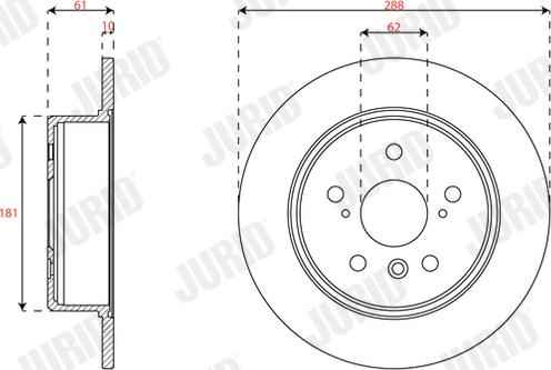 Jurid 563492J - Kočioni disk www.molydon.hr