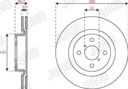 Jurid 563401JC - Kočioni disk www.molydon.hr