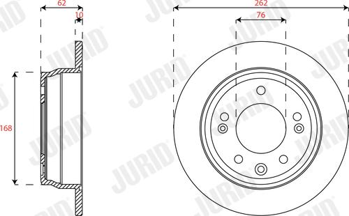 Jurid 563591JC - Kočioni disk www.molydon.hr