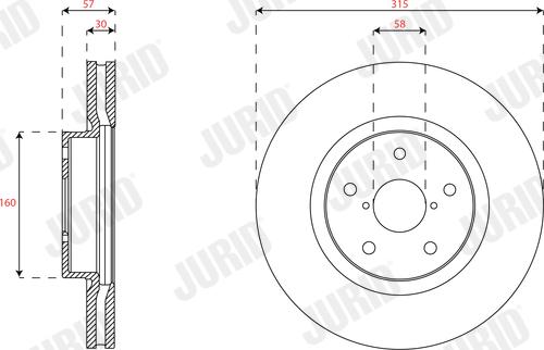 Jurid 563546JC-1 - Kočioni disk www.molydon.hr