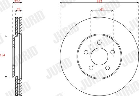 Jurid 563568J - Kočioni disk www.molydon.hr