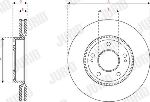 Jurid 563576JC - Kočioni disk www.molydon.hr