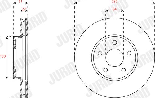 Jurid 563663JC - Kočioni disk www.molydon.hr