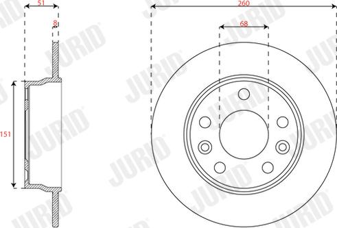 Jurid 563689JC - Kočioni disk www.molydon.hr