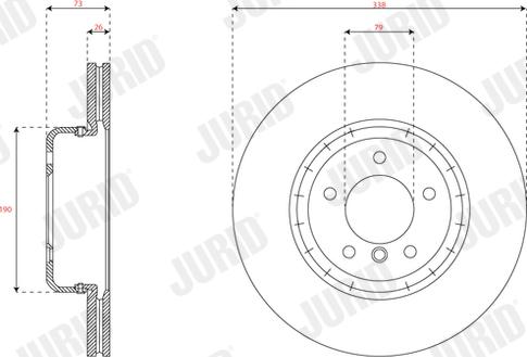 Jurid 563082JVC-1 - Kočioni disk www.molydon.hr