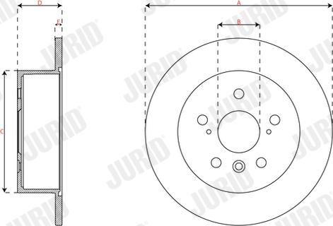 Jurid 563837JC - Kočioni disk www.molydon.hr