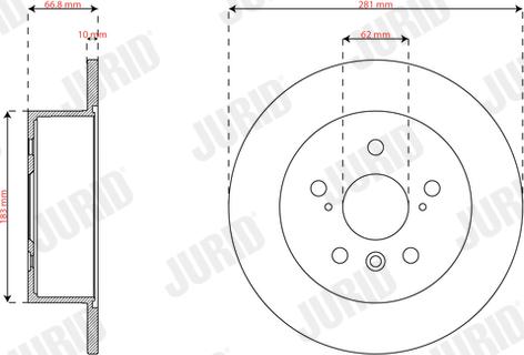 Jurid 563837JC - Kočioni disk www.molydon.hr