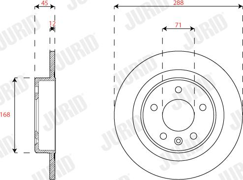 Jurid 563311JC - Kočioni disk www.molydon.hr