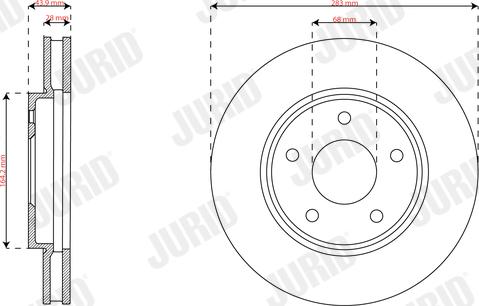 Jurid 563376JC - Kočioni disk www.molydon.hr