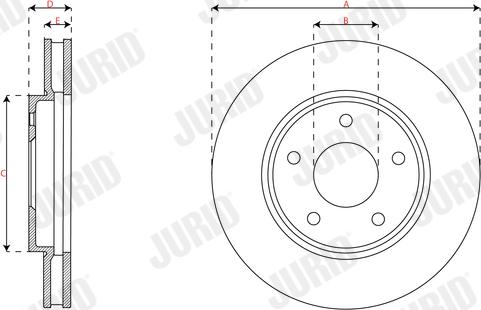 Jurid 563376JC - Kočioni disk www.molydon.hr