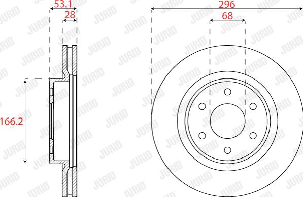 Jurid 563290JC - Kočioni disk www.molydon.hr